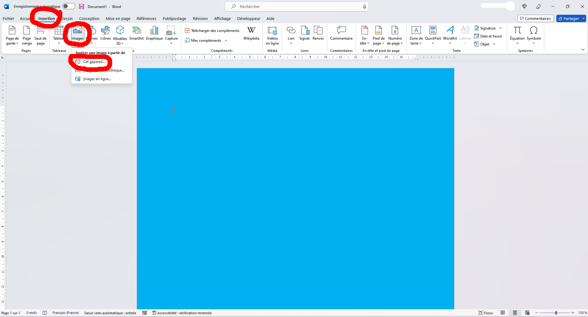comment supprimer une image word