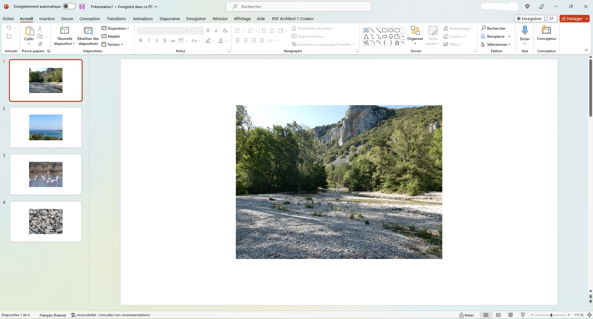 comment faire lire un texte sur powerpoint